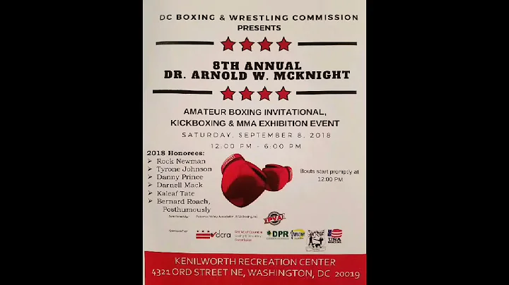 DC Boxing &Wrestling Commission 8th Annual Dr. Arn...