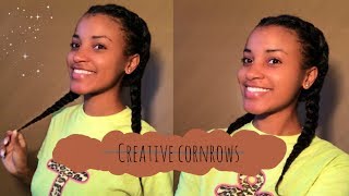 Updated Cornrow French Braids Tutorial | Natural Hair