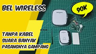Cara Pasang Bel Wireles Rumah / Bel Tanpa Kabel