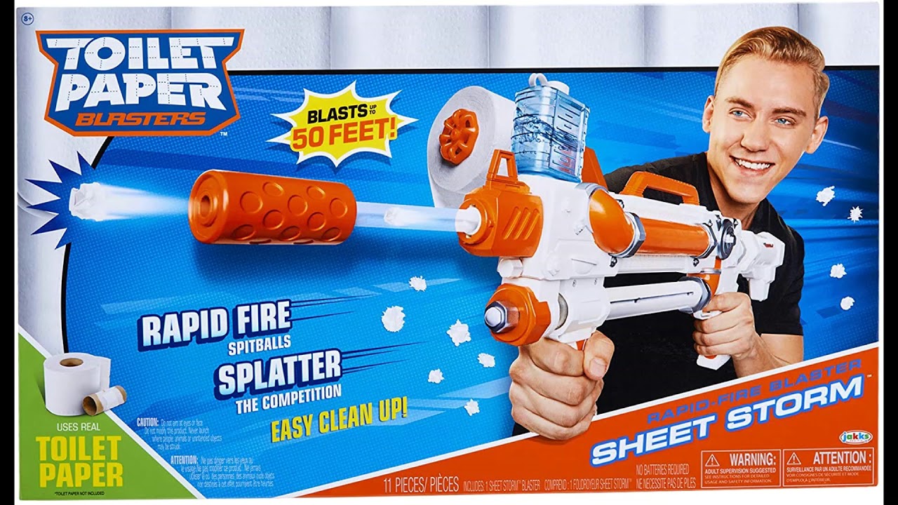 new toilet paper blaster YouTube
