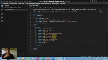 Tugas PemVis 1 : buatlah biodata diri menggunakan perintah console log.bagian 1