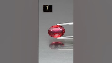 0.78ct 6.8x5mm VVS Oval Orangish Red Ruby Songea Tanzania, Attractive!