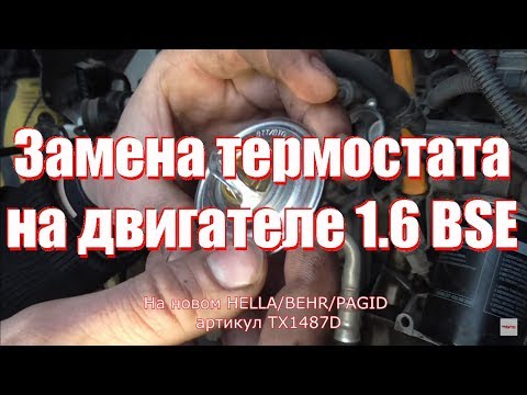 Замена термостата 1,6 BSE