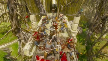 The Witcher 3: OP Whirl Build vs Large Bandit Camp