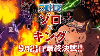 5月21日放送！ゾロVSキング最終決戦！！アニメ「ONE PIECE」