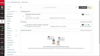 CSUN Canvas Discussions page