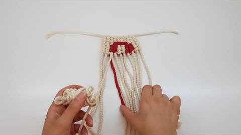 macrame tutorial: English Alphabet | (" A " letter)