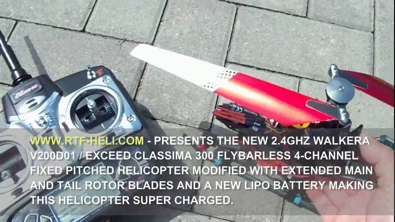 WWW.RTF-HELI.COM - WALKERA V200D01 / EXCEED CLASSIMA 300 MODS