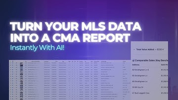 AI-Powered CMA Reports and Listing Prep for Realtors