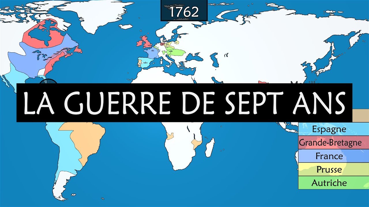 La guerre de Sept Ans   Rsum sur cartes