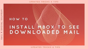 How to install Mbox to see downloaded email from google takeout
