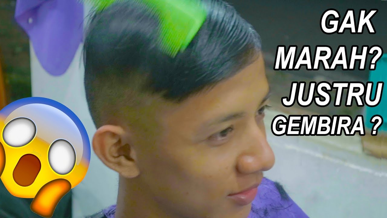 BELAJAR POTONG  RAMBUT  HARUS ADA KORBAN  PERTAMA step by 