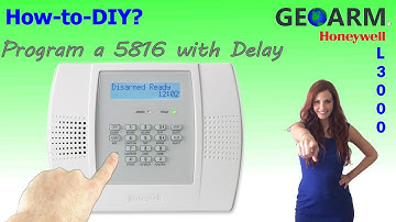 Honeywell 5816 - How to Program Delay and Auto Learn the Serial Number L3000?