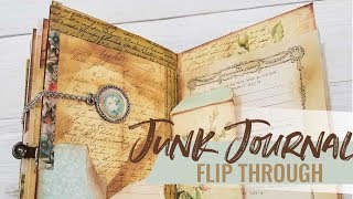 Rose Garden Diary Junk Journal Flip Through