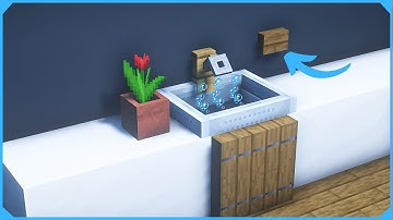 Minecraft Working Sink Tutorial - Minecraft Simple Tutorial