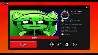 FIRST MYTHIC LEVEL! - "RETRO BLUX" 100% by sotona_999 // Roblox Beat Bounce