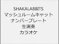 SHAKALABBITS マッシュルームキャットナンバープレート 生演奏 カラオケ Instrumental cover