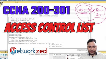 ACL | Configure Access Control List | CCNA 200-301| Network Zeal