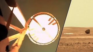 Zhurong Rovers first video from Mars supersonic parachute deployment