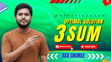 3 Sum Problem in Telugu 🔥 | Optimal Two Pointer Approach Explained Step-by-Step | DSA Series 💻