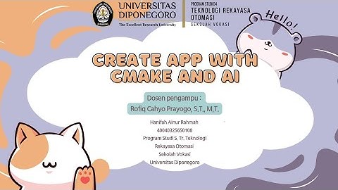 Create App with CMake and AI | PERBAIKAN #13