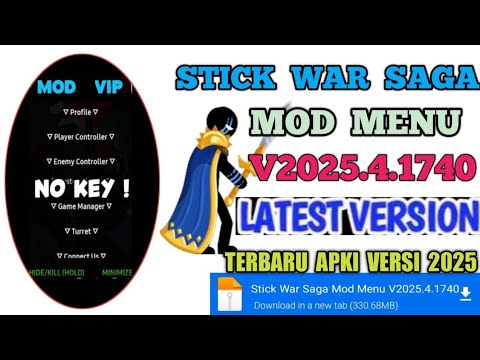 #2023 Ultimate! Stick War Saga MOD MENU v2025.4.1740 | UNLIMITED GOLD, NO KEY, 100% WORKING!