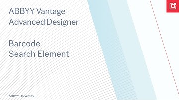ABBYY Vantage Tutorial: How To Capture Barcode Elements