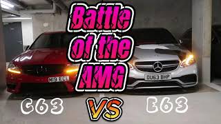 Battle Of The AMG c63 vs e63