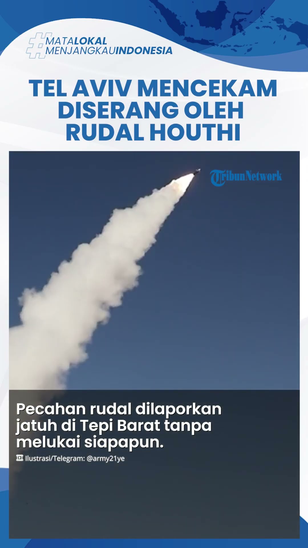 Houthi Tembakkan Rudal Hipersonik ke Israel, Situasi Tel Aviv Langsung Mencekam Sirine Meraung-raung