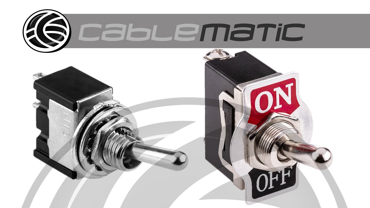 Toggle switch silver - distributed by CABLEMATIC ® 