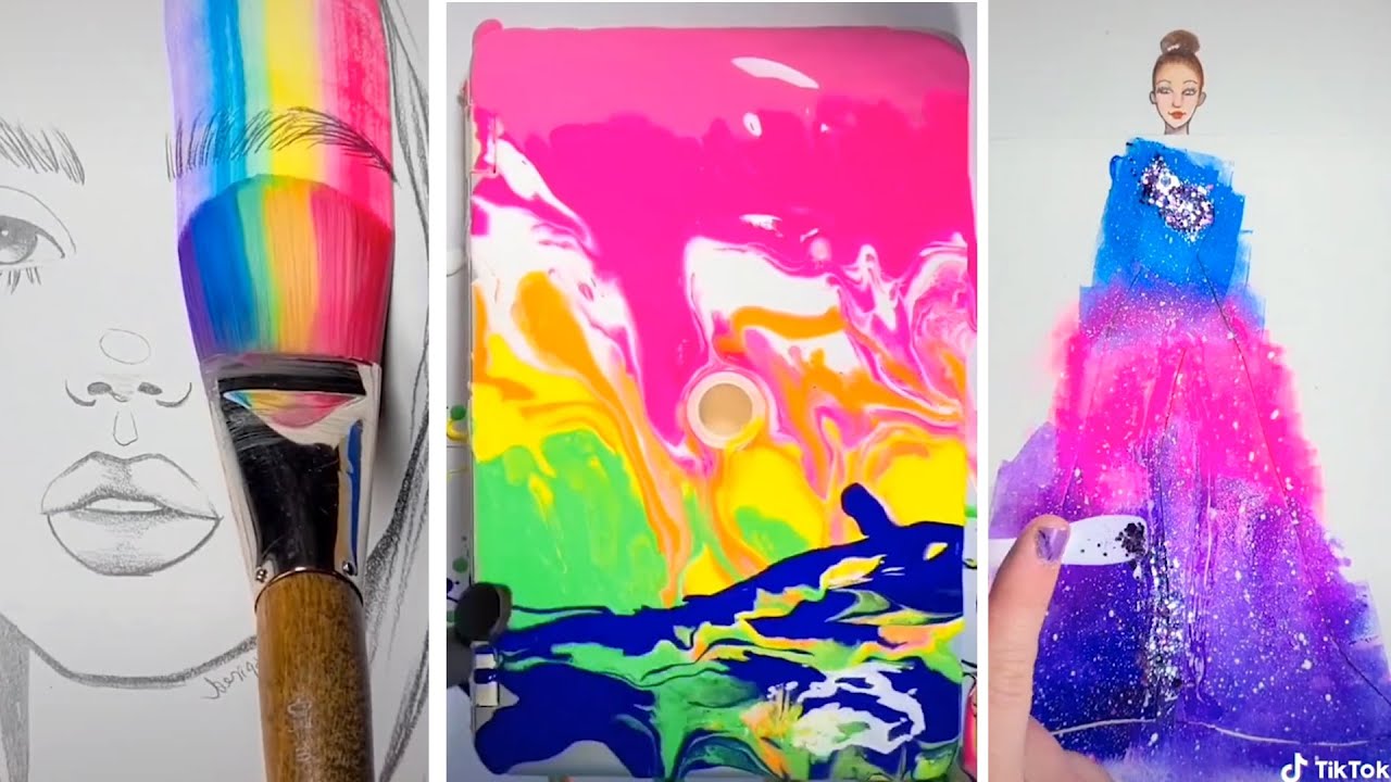 Art TikToks Compilation 🎨 Art Tiktok Tutorials ️ My Favorite Art Videos