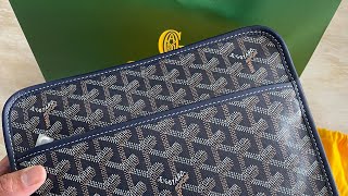 Goyard Jouvence Toiletry Bag MM Dark Blue