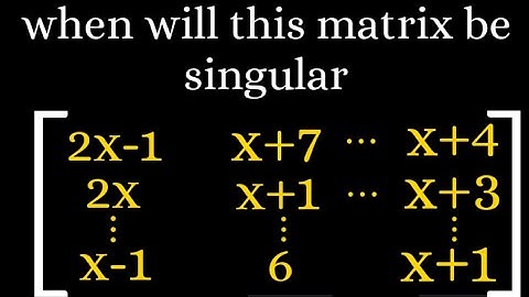 Solving the determinant of a matrix for an unknown