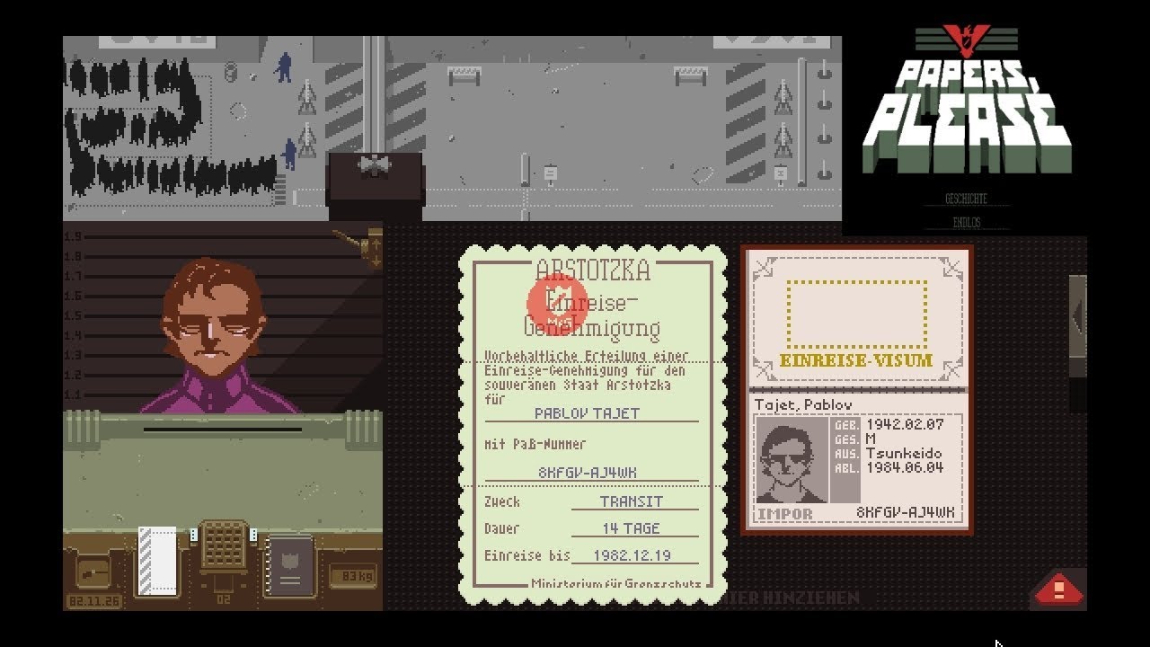 let's play iflix Papers, Please - meine Grenze...Papiere ,bitte :)