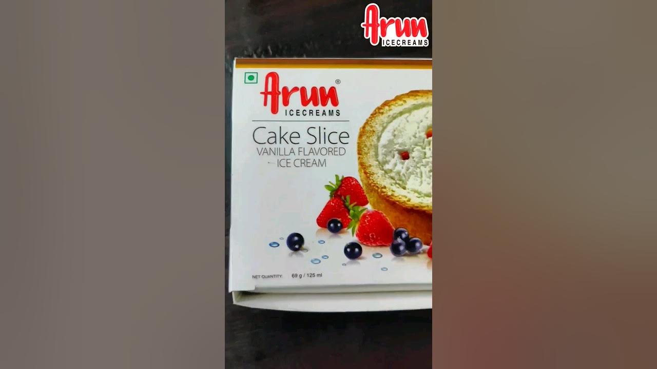 Cake Slice Arun Ice Cream Vanilla Ice Cream Cake Arun Icecreams