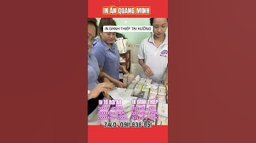 In danh thiếp, tờ rơi tại xưởng #indanhthiep #intoroi