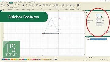 Sidebar Features in Pro-Stitcher Designer