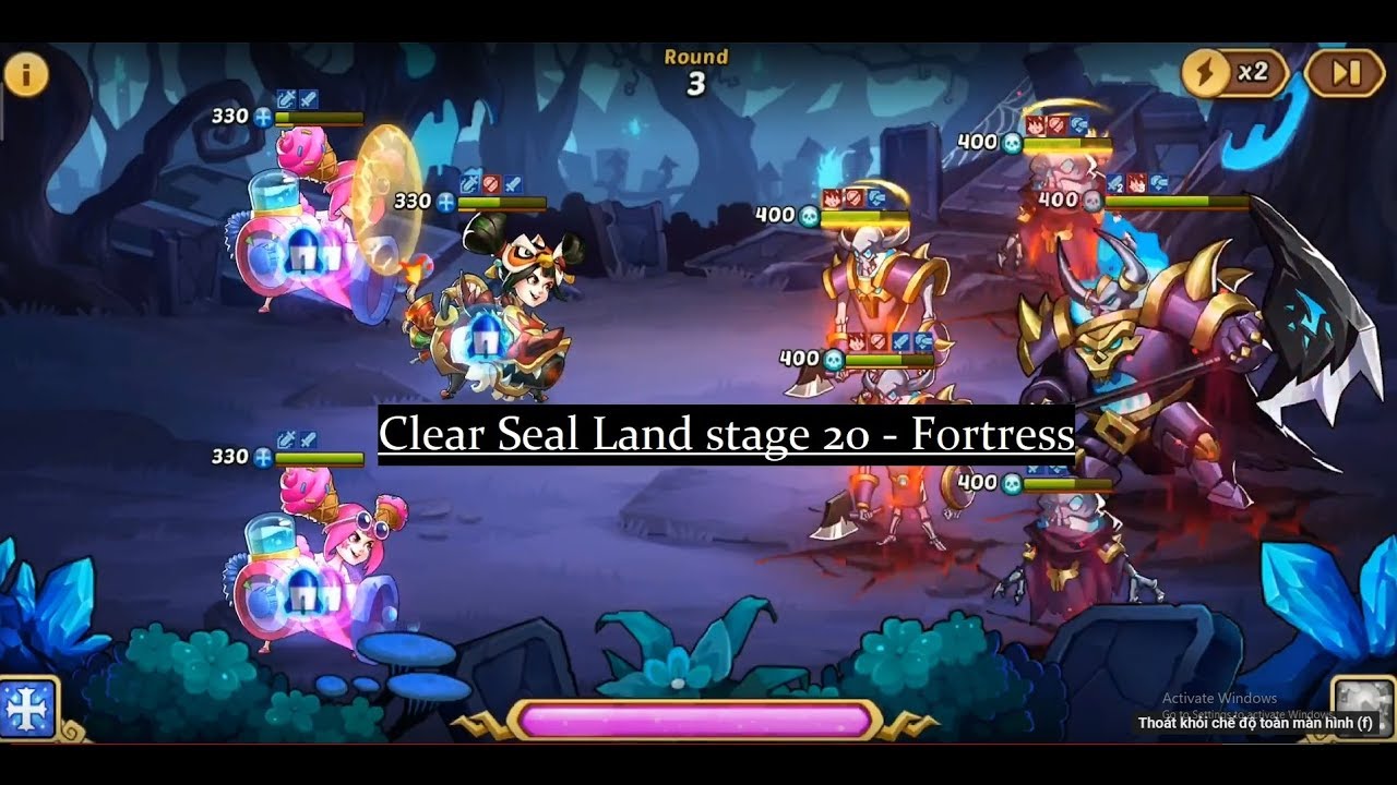 Idle Heroes Clear Stage 20 Seal Land Fortress by Tuấn Phong YouTube