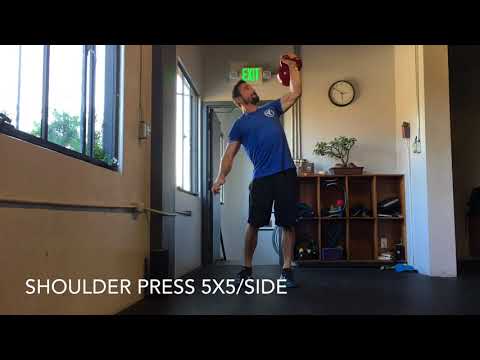 Kettlebell 5x5 workout