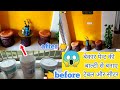 beautiful table and seat from waste paint bucket || Wall putty craft ideas || best out of waste DIY