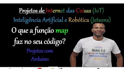O que a função "MAP" faz no código Arduino?