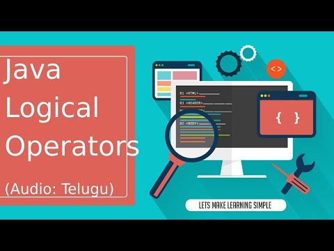 Java Logical Operators in Telugu | జావా (Java in Telugu)