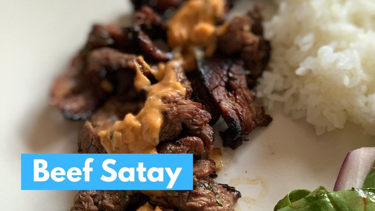 TENDER & JUICY Spicy Beef Satay - YouTube