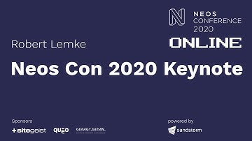 Keynote Neos Con 2020 - Robert Lemke