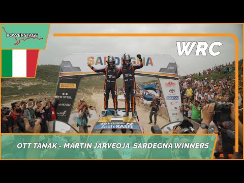 OTT TÄNAK - MARTIN JÄRVEOJA Stop line Celebration WRC ITALIA SARDEGNA 2022 WINNERS || PURE SOUND