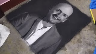 Portrait Rangoli Of Ceo Of Mi India Manu Kumar Jain By Shivam Gupta S Art