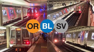 WMATA Metrorail Compilation At Smithsonian #3