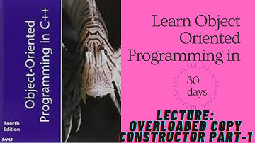 Object Oriented Programming in C++| Overload copy constructor| Part 1 (Urdu/Hindi)