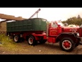 Mack B81 Leaving at Worcester Sand Gravel Truck Show 7-27-2014