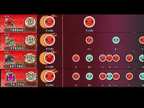 【太鼓の達人 NS2】うちゅうひこうし冒険譚【全難易度同時再生】